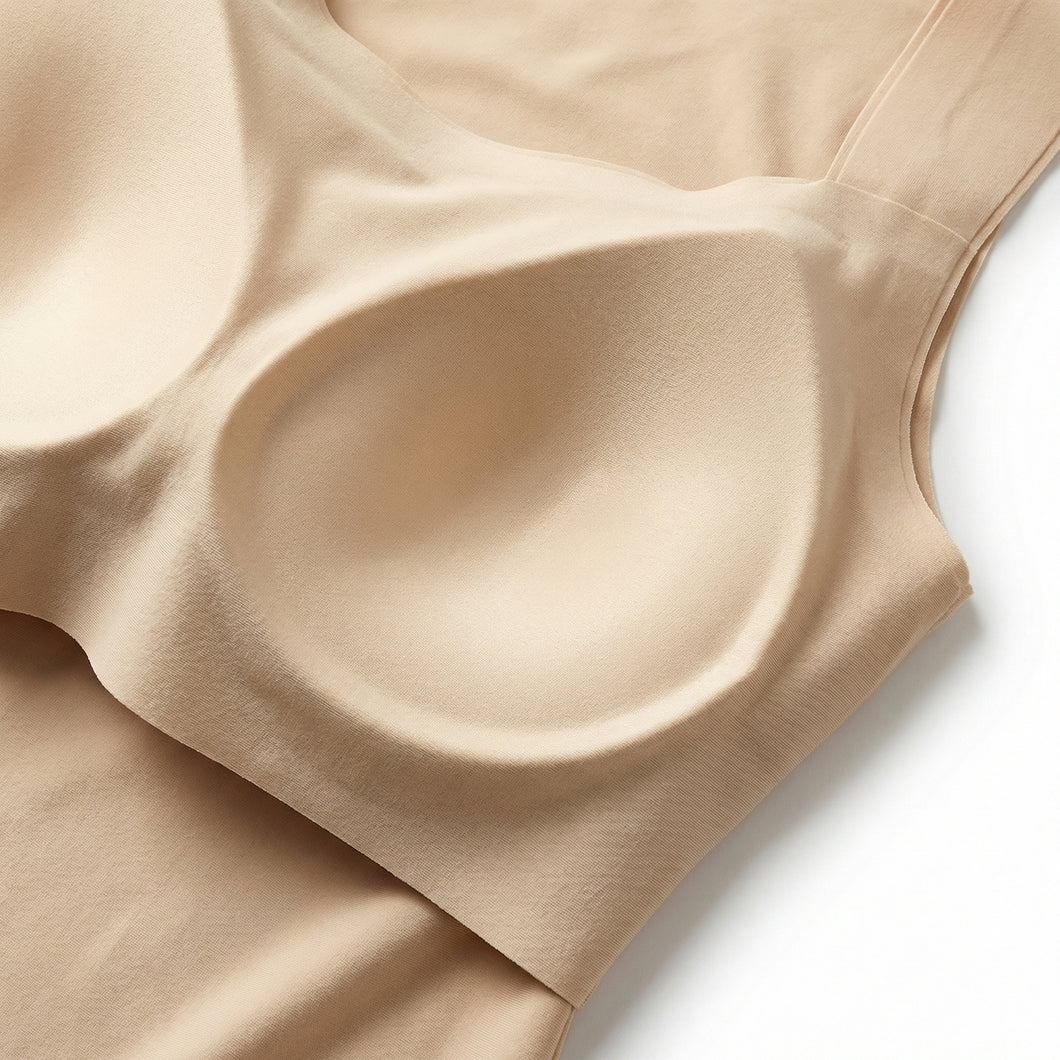 Inside the tank: real shaped, sewn-in cups